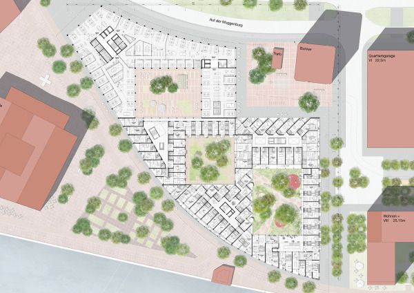 Ein 1. Preis, Plangebiet Stephanibogen: Robertneun mit Lohrengel Landschaft (beide Berlin)