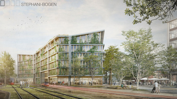 Eine Anerkennung Stephanibogen: BAID Architektur (Hamburg) mit WES LandschaftsArchitektur (Berlin)