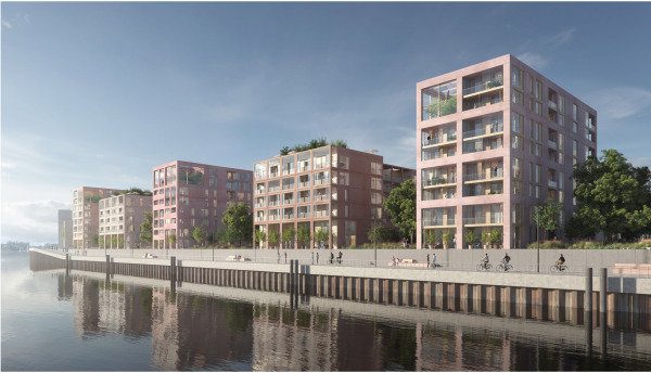 3. Preis Stephani-Ost: eins:eins architekten mit Hahn Hertling von Hantelmann Landschaftsarchitekten (beide Hamburg)