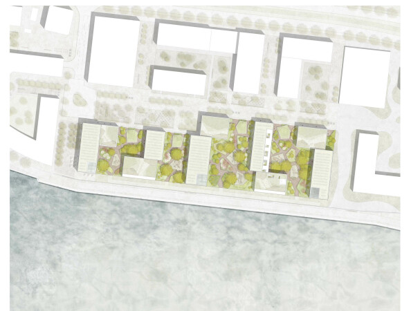 3. Preis Stephani-Ost: eins:eins architekten mit Hahn Hertling von Hantelmann Landschaftsarchitekten (beide Hamburg)