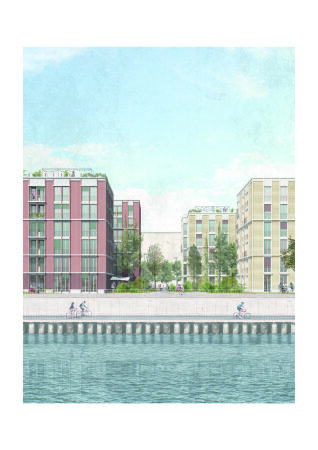 2. Platz Stephani-Ost: Hild und K Architekten mit Studio Vulkan Landschaftsarchitektur (beide Mnchen)