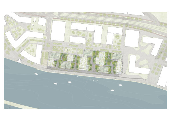 2. Platz Stephani-Ost: Hild und K Architekten mit Studio Vulkan Landschaftsarchitektur (beide Mnchen)