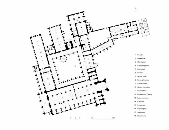 Klausur, Grundriss Erdgeschoss