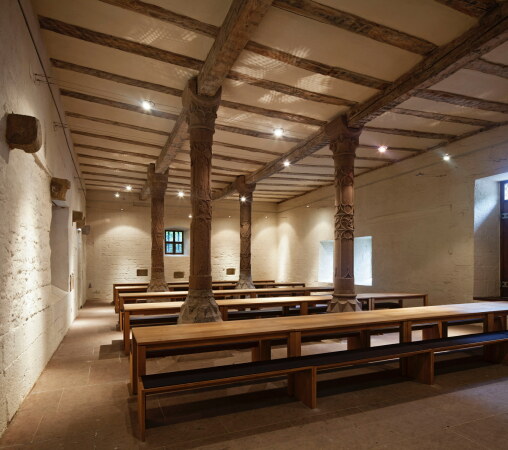 Der neue Speisesaal in der sogenanntem Abt-Entenfu-Halle wurde wegen steigender Schlerzahlen notwendig.