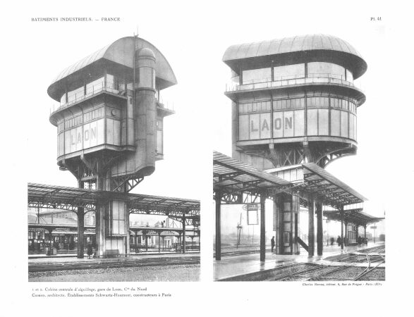 Guevrekian war auch Reisender, der zeichnete, fotografierte und schlielich auch publizierte. Hier seine Fotos der Laon Station, ca. 1925