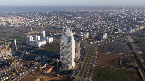 Brohochhaus in Casablanca von Morphosis
