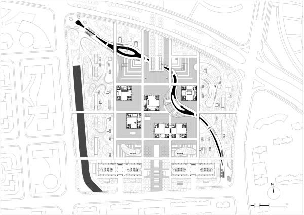 Lageplan mit Grundriss Erdgeschoss