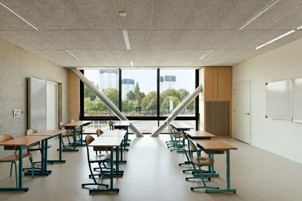 Schulzentrum bei Paris von Dietmar Feichtinger Architectes