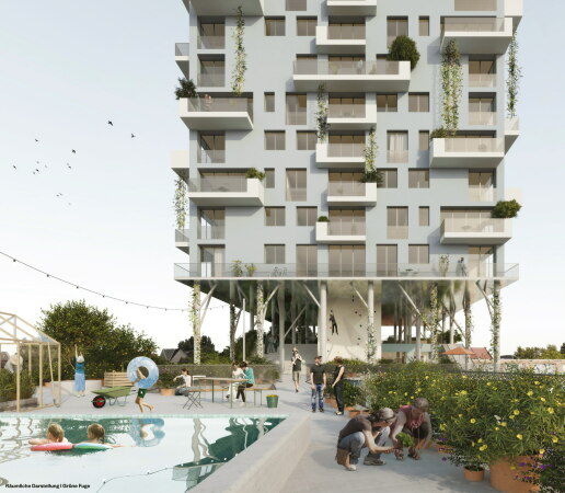 Ein 3. Preis: ZRS Architekten mit schnherr Landschaftsarchitekten (beide Berlin)