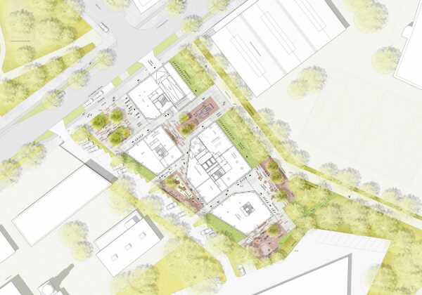 1. Preis: Mad arkitekter (Oslo) mit Mud (Bergen), Grundriss Erdgeschoss