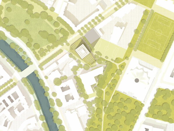 2. Preis: Partner & Partner Architekten mit lavaland und Treibhaus (beide Berlin), Lageplan