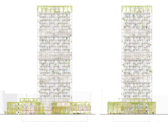 2. Preis: Partner & Partner Architekten mit lavaland und Treibhaus (beide Berlin), Ansichten