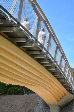 Nominiert: Stuttgarter Holzbrcke an der Birkelspitze in Weinstadt; Entwurf: Thorsten Helbig, Knippers Helbig