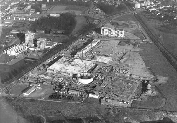 Neues Stadtzentrum im Bau 1972