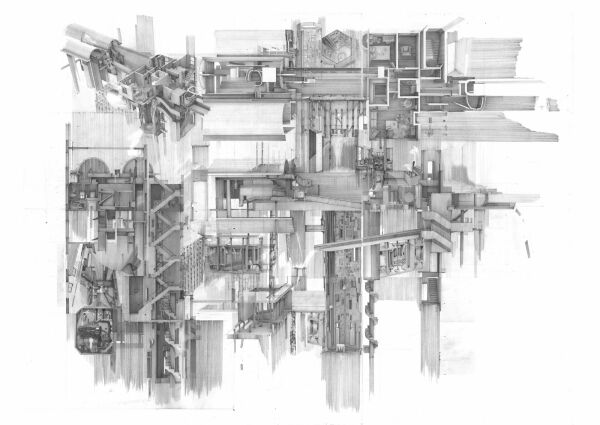 Hauptgewinner und Sieger Hybrid: Apartment #5, a Labyrinth and Repository of Spatial Memories, Clement Laurencio (Bartlett School of Architecture, UCL)
