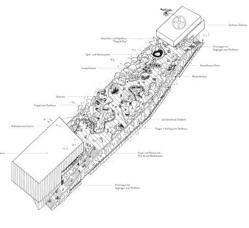 2. Preis: Werk Arkitekter (Kopenhagen), Nutzungsisometrie