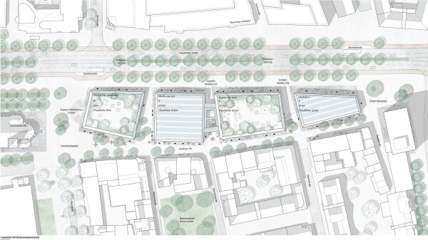2. Rundgang: Cobe Architects (Kopenhagen), Lageplan