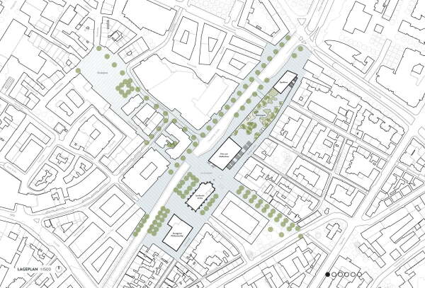 2. Preis: Werk Arkitekter (Kopenhagen), Lageplan