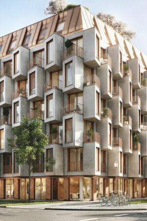 UNStudio planen Wohnungsbau in Mnchen