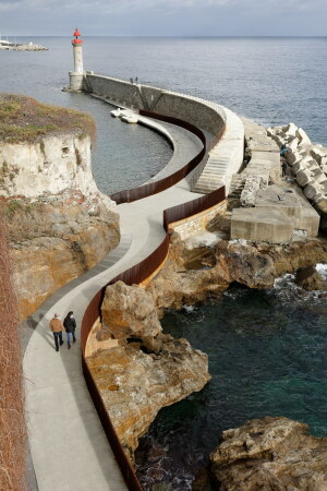 K�stenpromenade in Bastia von Dietmar Feichtinger Architectes