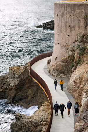 K�stenpromenade in Bastia von Dietmar Feichtinger Architectes