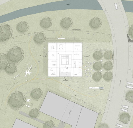 1. Rang Bernardo Bader Architekten (Bregenz) mit merz kley partner (Dornbirn), Freianlagen