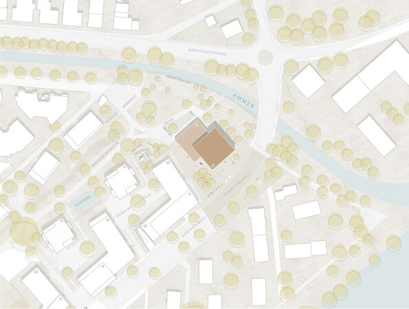 2. Rang a+r Architekten (Tbingen) mit Furche, Geiger Zimmermann Tragwerksplaner (Kngen), Lageplan