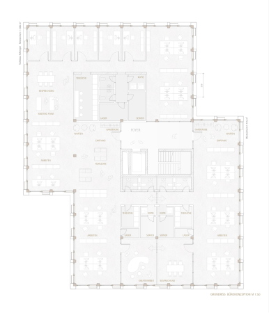 2. Rang a+r Architekten (Tbingen) mit Furche, Geiger Zimmermann Tragwerksplaner (Kngen), Regelgeschoss Bro