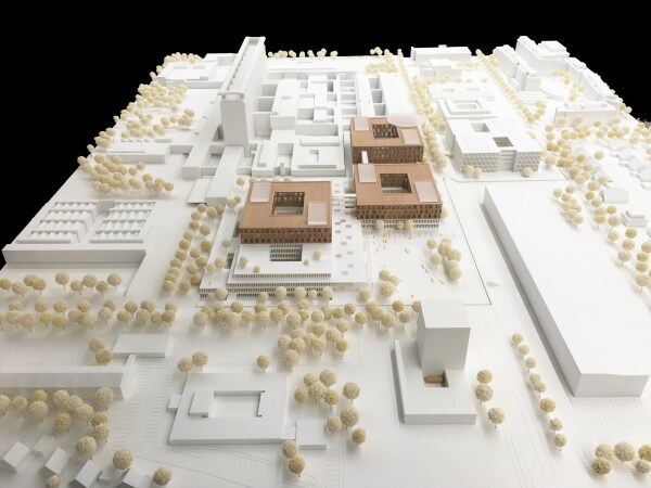 Anerkennung: Arge a|sh architekten (Ludwigshafen) und HDR (M�nchen) mit mk.landschaft (M�nchen), Bauten des Realisierungsteils sowie bestehende Bauten samt Bettenhaus