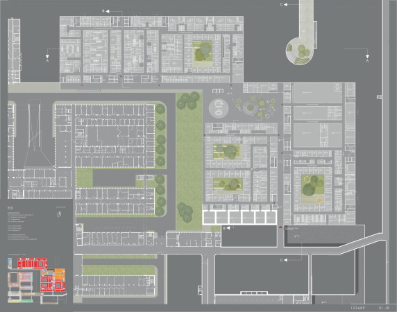2. Preis: Obermeyer Planen + Beraten mit Keller Damm Kollegen (beide M�nchen), Grundriss 1. Obergeschoss