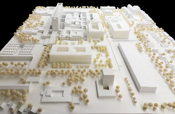 2. Preis: Obermeyer Planen + Beraten mit Keller Damm Kollegen (beide M�nchen), Bauten des Realisierungsteils sowie bestehende Bauten samt Bettenhaus