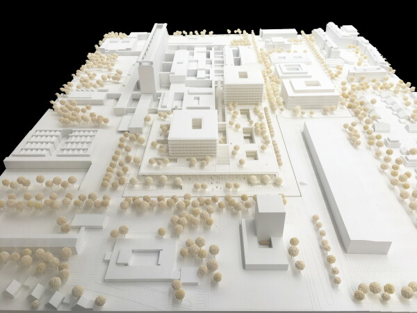 3. Preis: Ludes - Architekten Ingenieure (M�nchen) mit Wanker und Fischer Landschaftsarchitekten und Stadtplaner (Eching), Bauten des Realisierungsteils sowie bestehende Bauten samt Bettenhaus