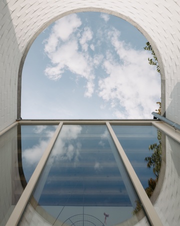 Blick aus dem Patio nach oben