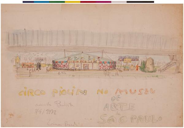 MASP, Zeichnung des Museumsbaus von Circo Piolin