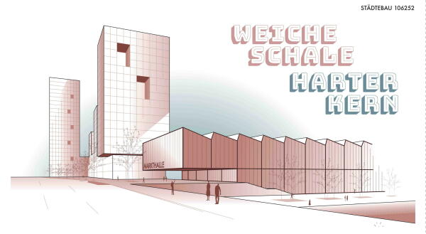 Fachsparte St�dtebau, Anerkennung: Benedict Hofmann, Isabel Ohorn, Simon Denkinger, Weiche Schale, harter Kern