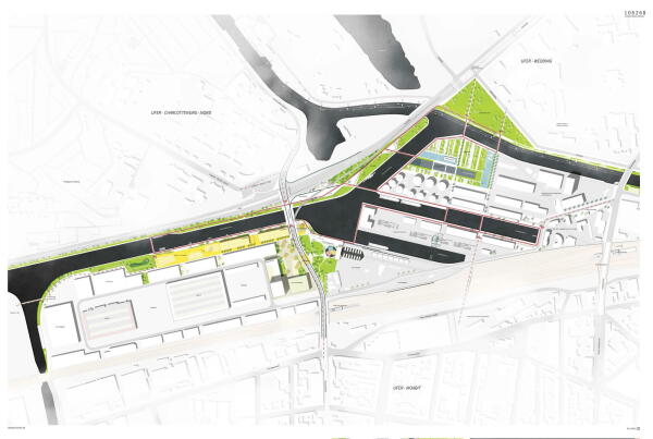 Fachsparte Landschaftsarchitektur, Anerkennung: Stephanie Hansen, Tim Keller, Brcke der drei Ufer