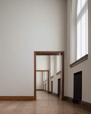 Die auenliegenden Gallerien im Museum des 21. Jahrhunderts erhalten das Licht ber Seitenfenster