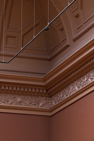 Die Details im Rubensraum wurden restauriert, gleichzeitig eine neue Klimaanlage installiert