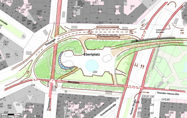 Architekten-Skizze zur Visualisierung 2021