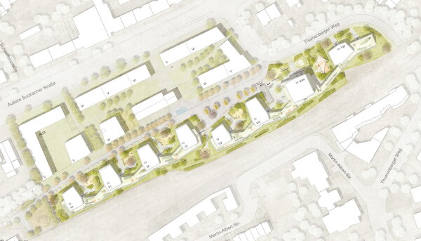 Ein 3. Preis: KSP Jürgen Engel Architekten (M�nchen), Lageplan