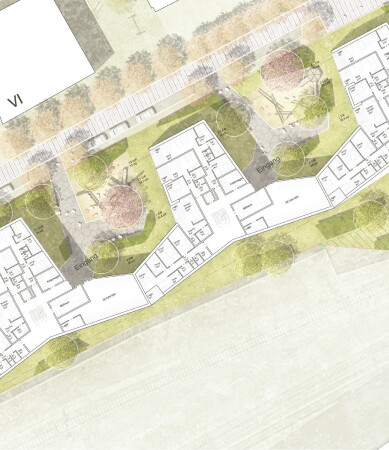 Ein 3. Preis: KSP Jürgen Engel Architekten (M�nchen), Grundriss Erdgeschoss Ideenteil