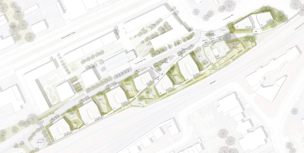 1. Preis: Auer Weber Assoziierte (München) mit grabner huber lipp Landschaftsarchitekten und Stadtplaner (Freising), Lageplan