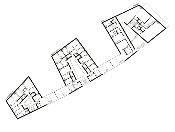 Eine Anerkennung: Diezinger Architekten mit Hackl Hofmann Landschaftsarchitekten (beide Eichsttt), Grundriss 1. Obergeschoss