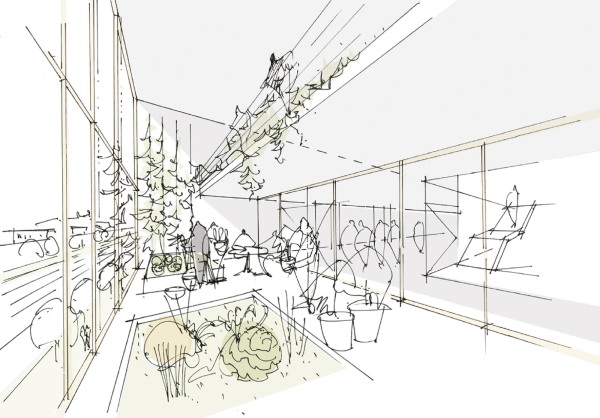 1. Preis: Auer Weber Assoziierte (München) mit grabner huber lipp Landschaftsarchitekten und Stadtplaner (Freising), Skizze