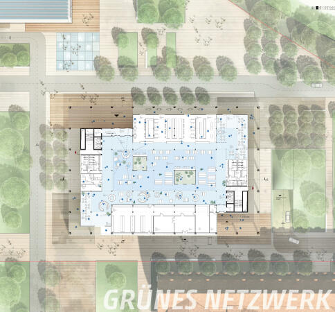 2. Rundgang: Henn, Grundriss Hofhaus