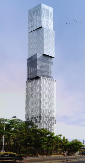 Neuer Wohnturm in Mumbai