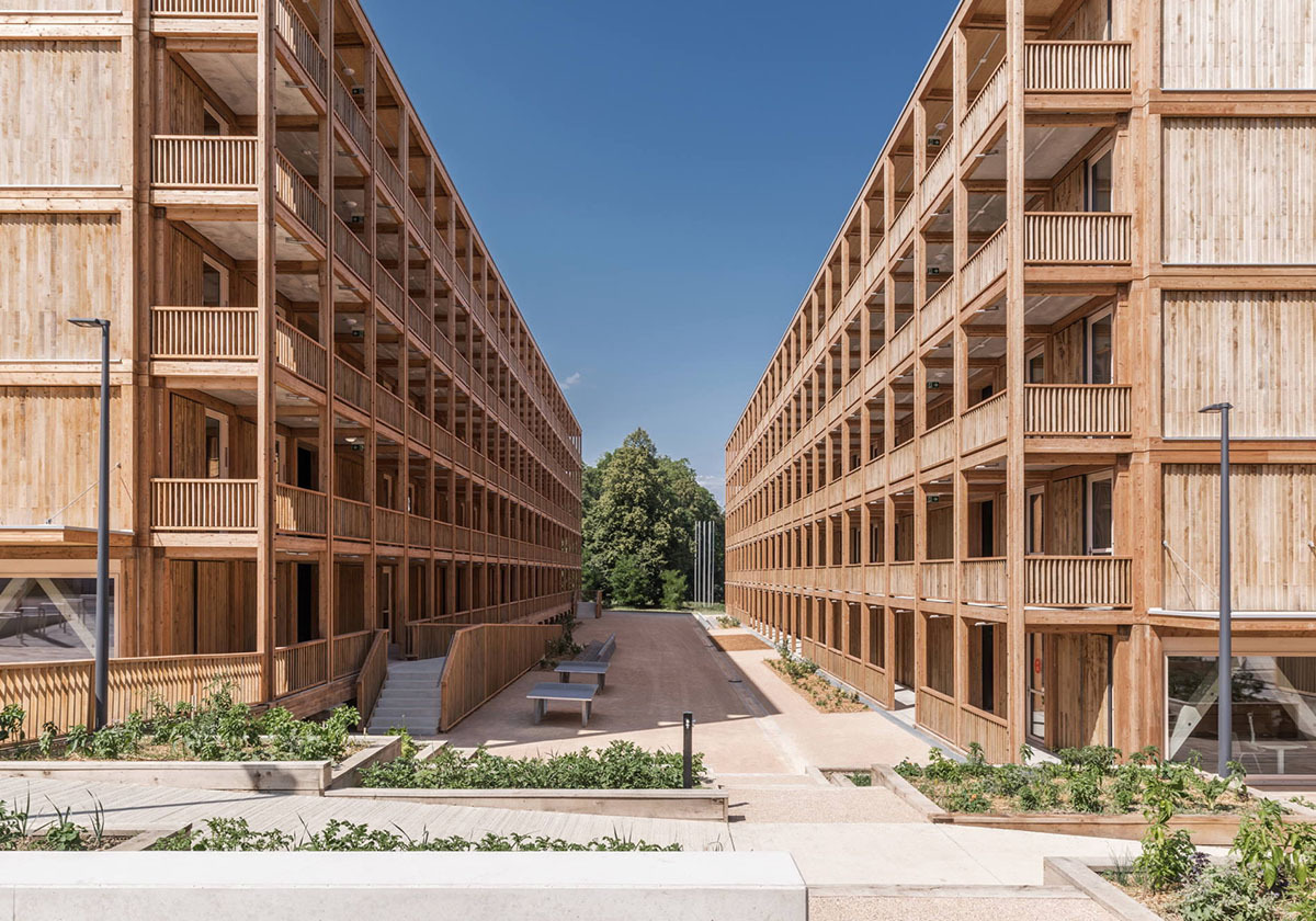 Module fürs Zeitweilige
 - Unterkunft für Geflüchtete in Genf von acau architecture