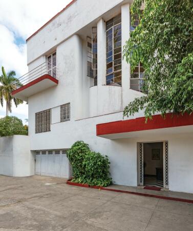 Rafael de Crdenas. House of Hilda in Sarr, Vedado (1934), Auenansicht.