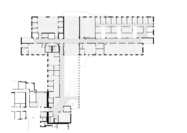 Peavy Hall Grundriss 1.OG