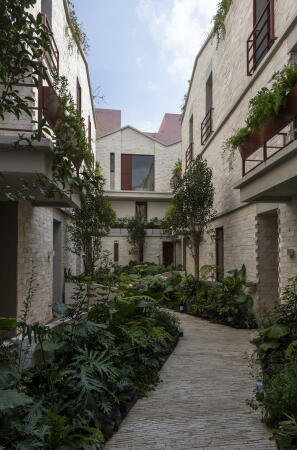 Reihenhausanlage von CPDA in Mexiko-Stadt